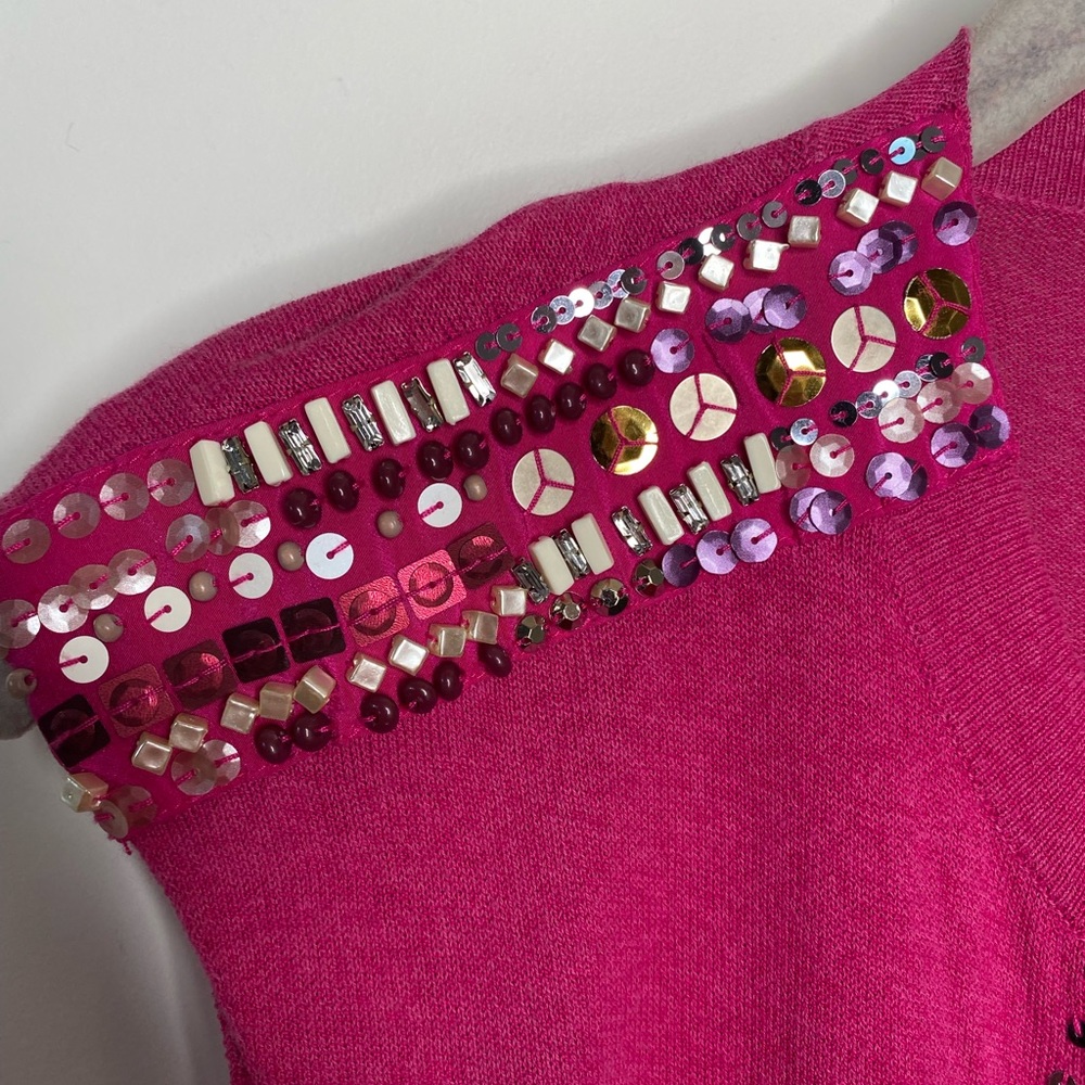 ⚡️LAST CHANCE⚡️ Nanette Lepore Knit Embellished Sleeveless Pocket Dress Small - Picture 3 of 6